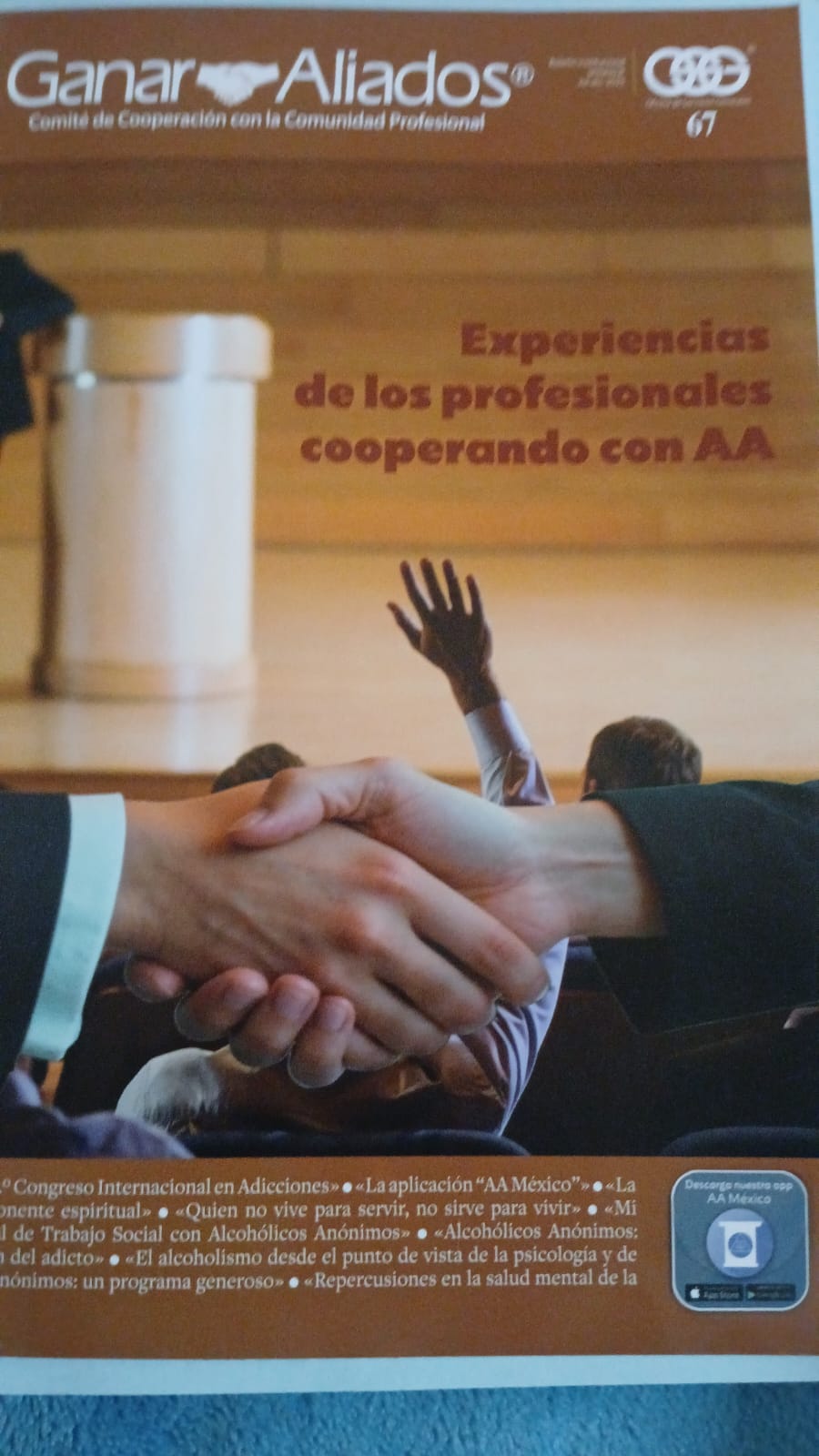 Experiencia de los Profesionales cooperando con AA